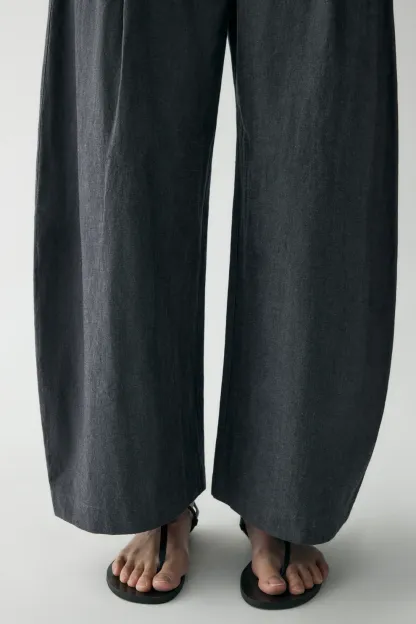 Cotton-linen Belted Pants (Buy 2 Free Shipping)