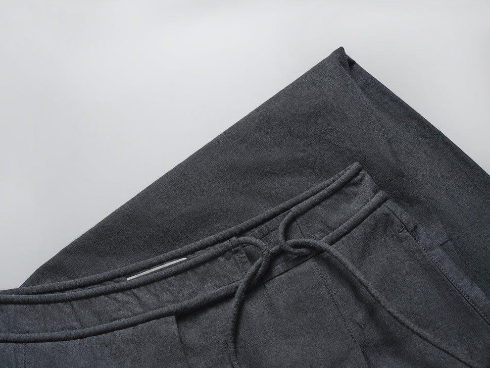 Cotton-linen Belted Pants (Buy 2 Free Shipping)