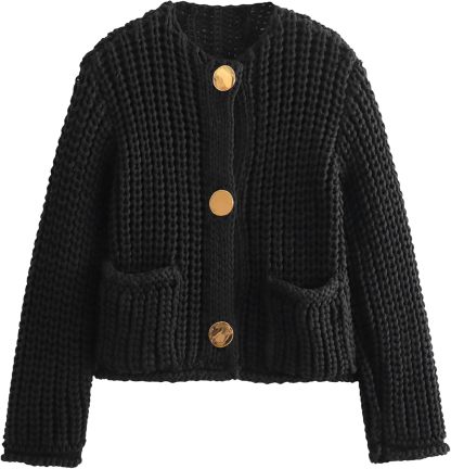 Chunky Cropped Cardigan (Buy 2 Free Shipping)