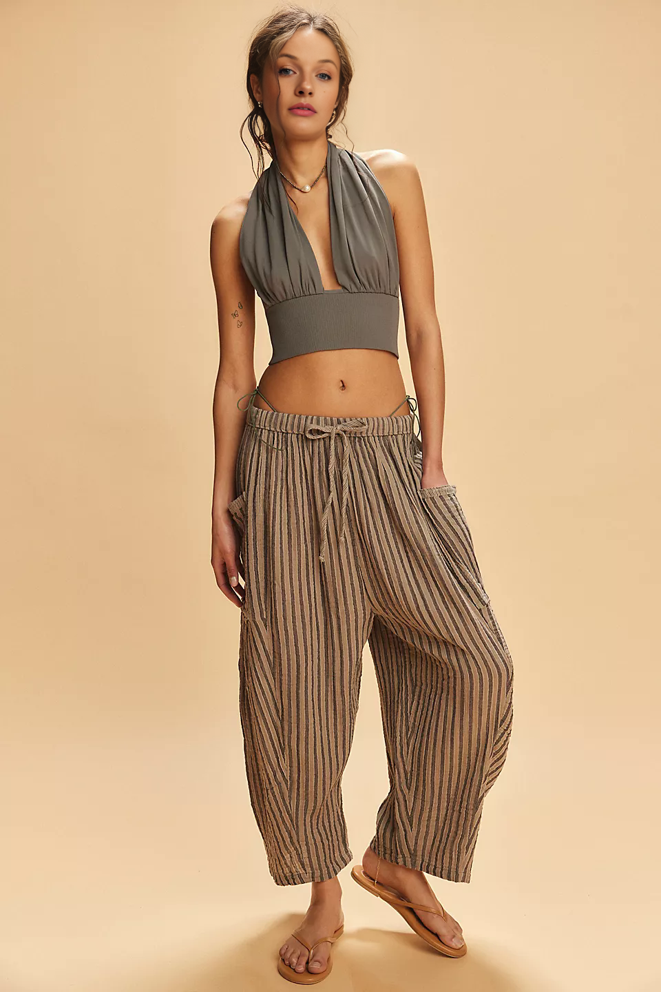 Cozy Quinn Striped Pants (Buy 2 Free Shipping)