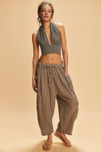 Cozy Quinn Striped Pants (Buy 2 Free Shipping)