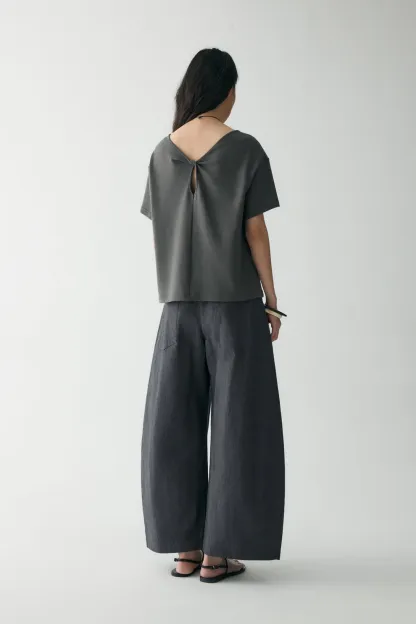 Cotton-linen Belted Pants (Buy 2 Free Shipping)