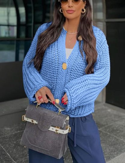Chunky Cropped Cardigan (Buy 2 Free Shipping)