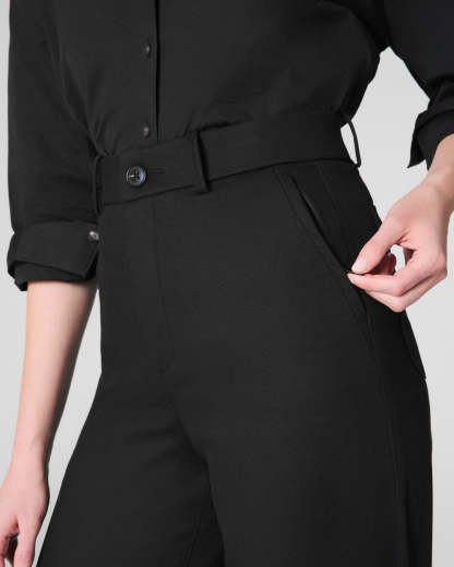 Tummy Control Stretch Twill Wide Leg Pant (Buy 2 Free Shipping)