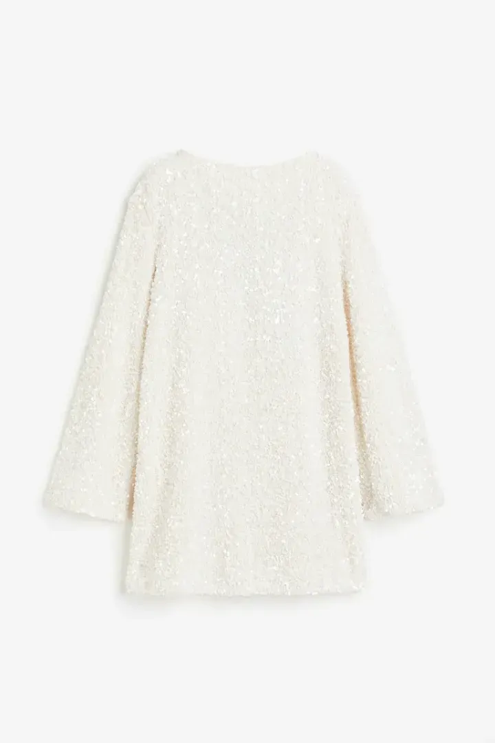 Sequined Tie-back Dress