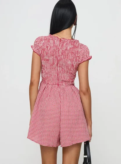 Babydoll Gingham Playsuit