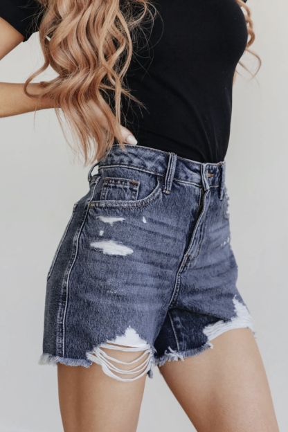 Tummy Control Rigid Magic Distressed Shorts (Buy 2 Free Shipping)