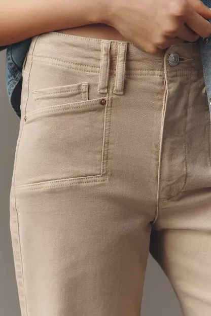 Anessa High-Rise Wide-Leg Jeans (Buy 2 Free Shipping)