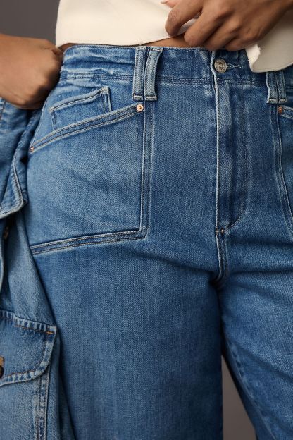 Anessa High-Rise Wide-Leg Jeans (Buy 2 Free Shipping)