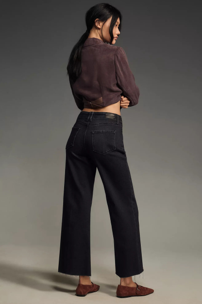 Anessa High-Rise Wide-Leg Jeans (Buy 2 Free Shipping)