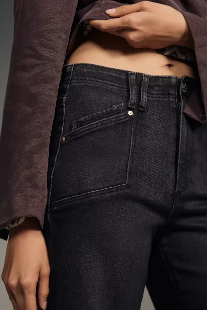 Anessa High-Rise Wide-Leg Jeans (Buy 2 Free Shipping)