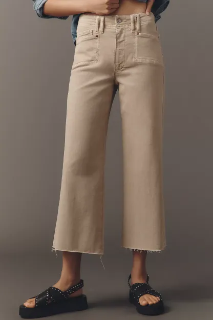 Anessa High-Rise Wide-Leg Jeans (Buy 2 Free Shipping)