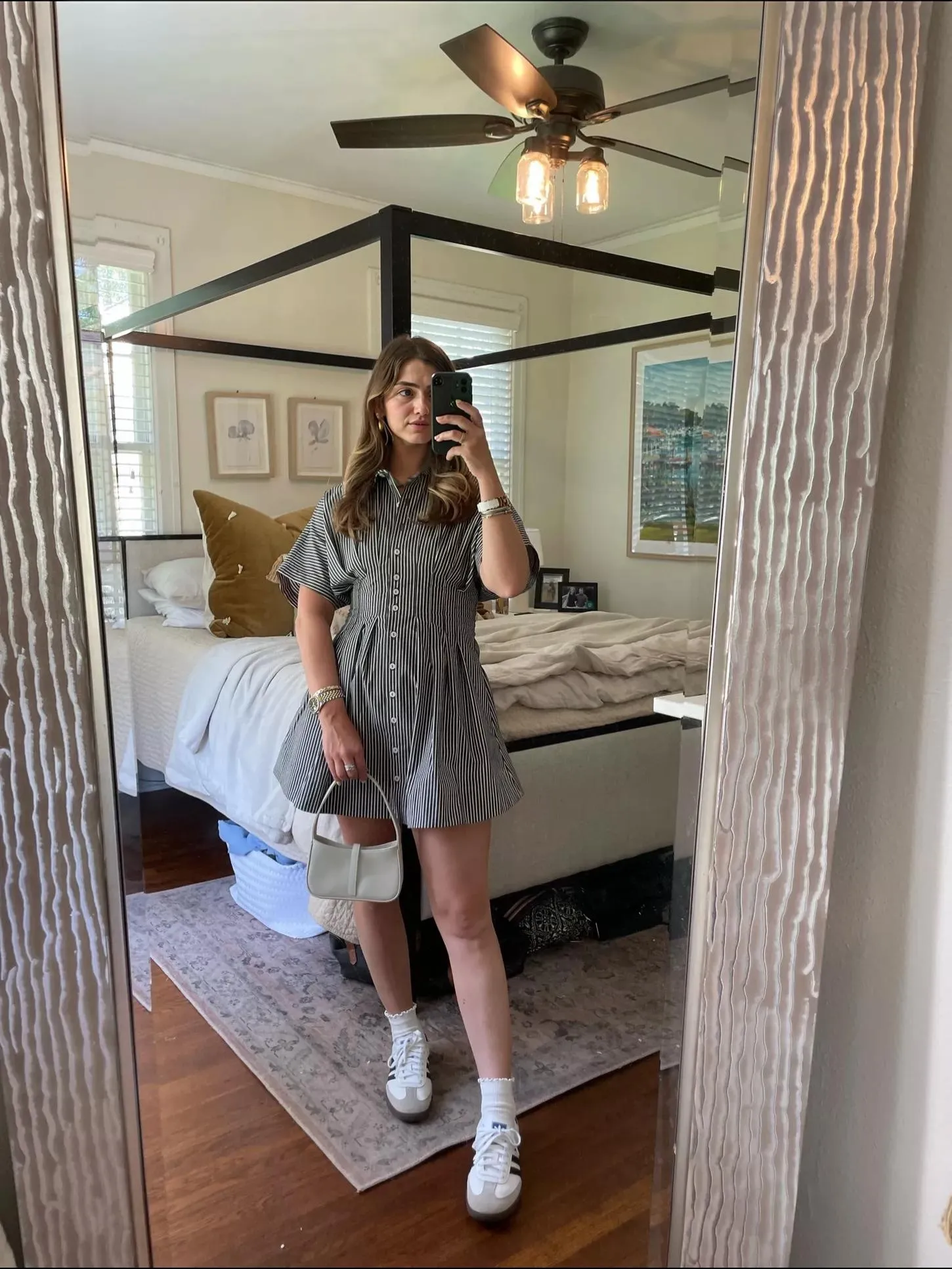 Cinched Waist Button Shirt Dress (Buy 2 Free Shipping)