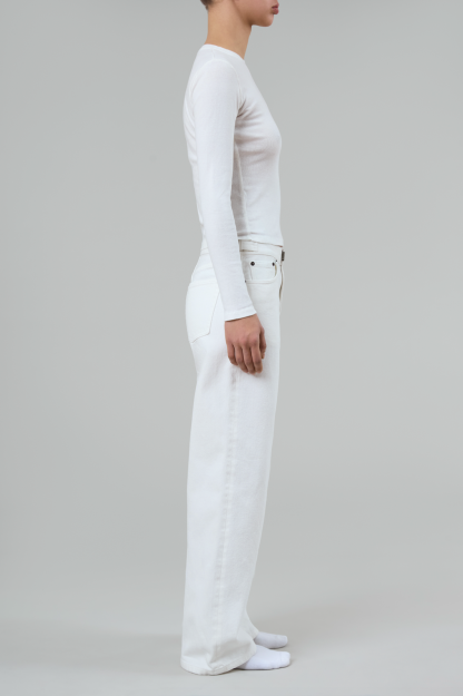 Adjustable Waist Buckle Jeans