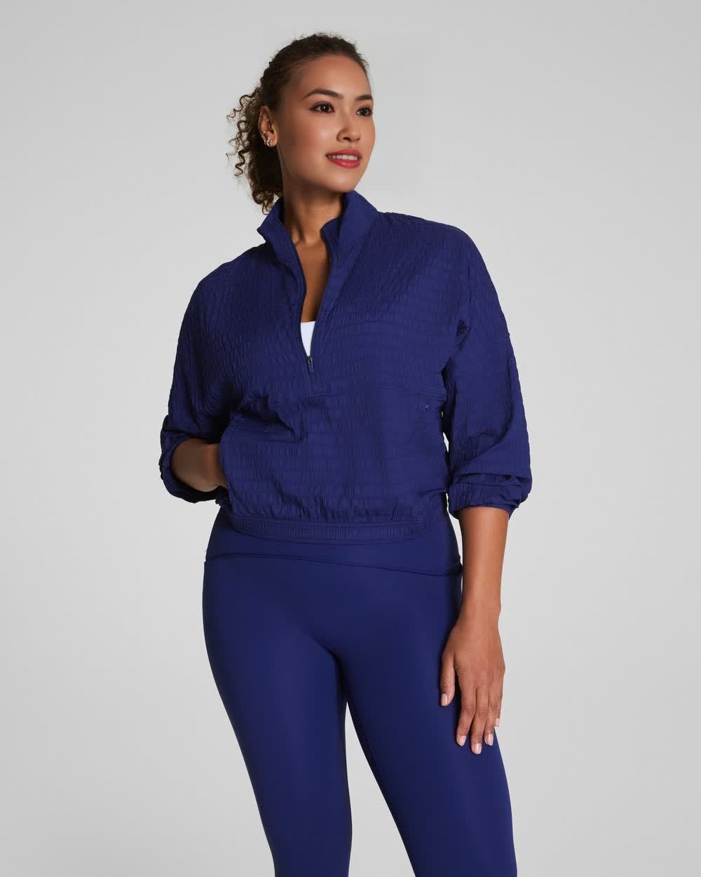 Get Moving Textured Half Zip (Buy 2 Free Shipping)