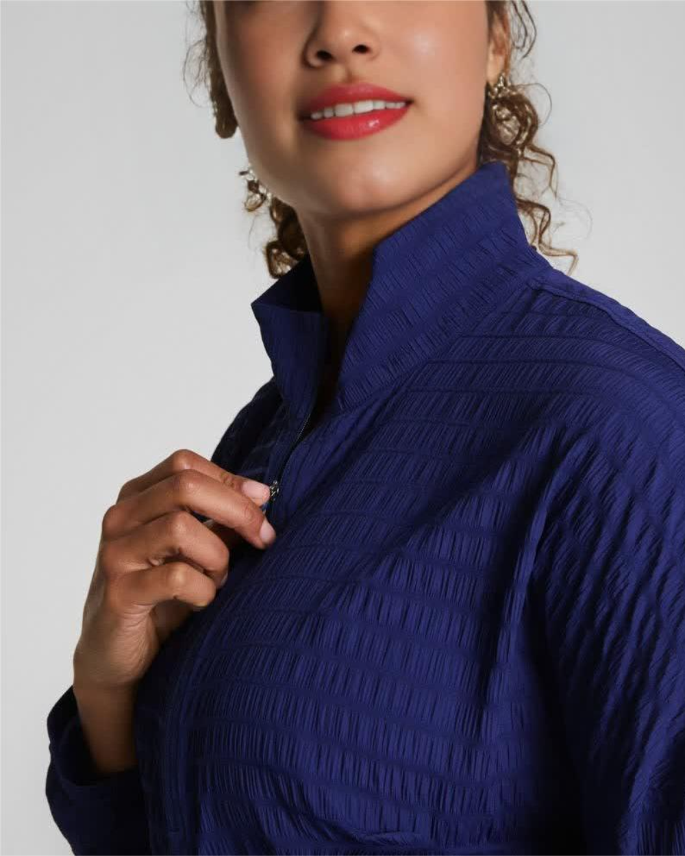 Get Moving Textured Half Zip (Buy 2 Free Shipping)