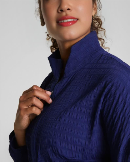 Get Moving Textured Half Zip (Buy 2 Free Shipping)