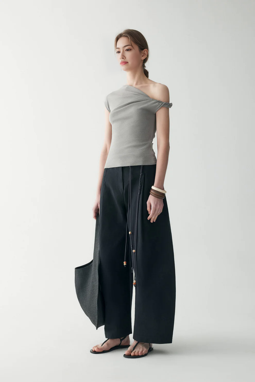 Cotton-linen Belted Pants (Buy 2 Free Shipping)