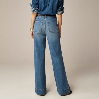 Tummy Control Sailor Wide Leg Trouser (Buy 2 Free Shipping)