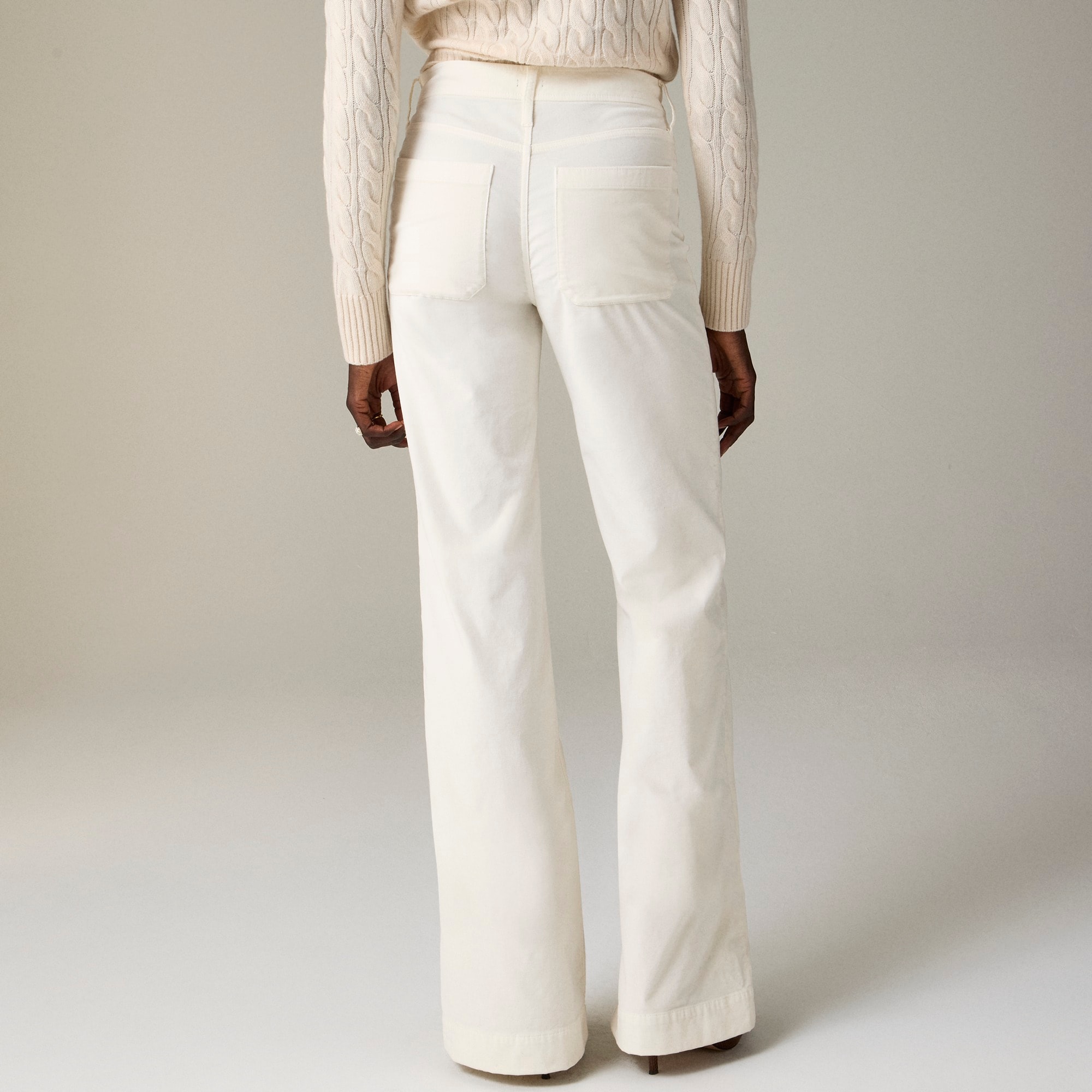 Wide Leg Velvet Sailor Trouser (Buy 2 Free Shipping)