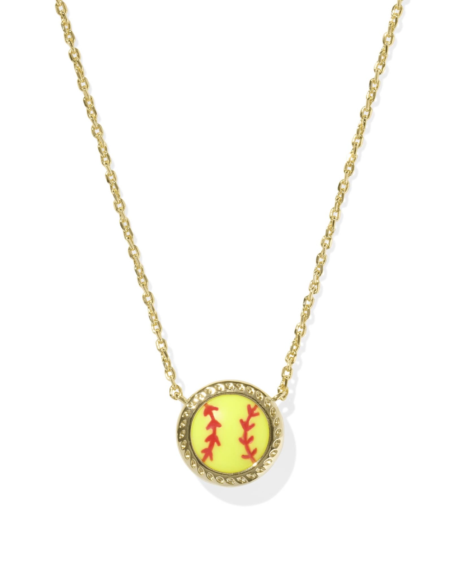Softball Silver Short Pendant Necklace (Buy 2 Free Shipping)