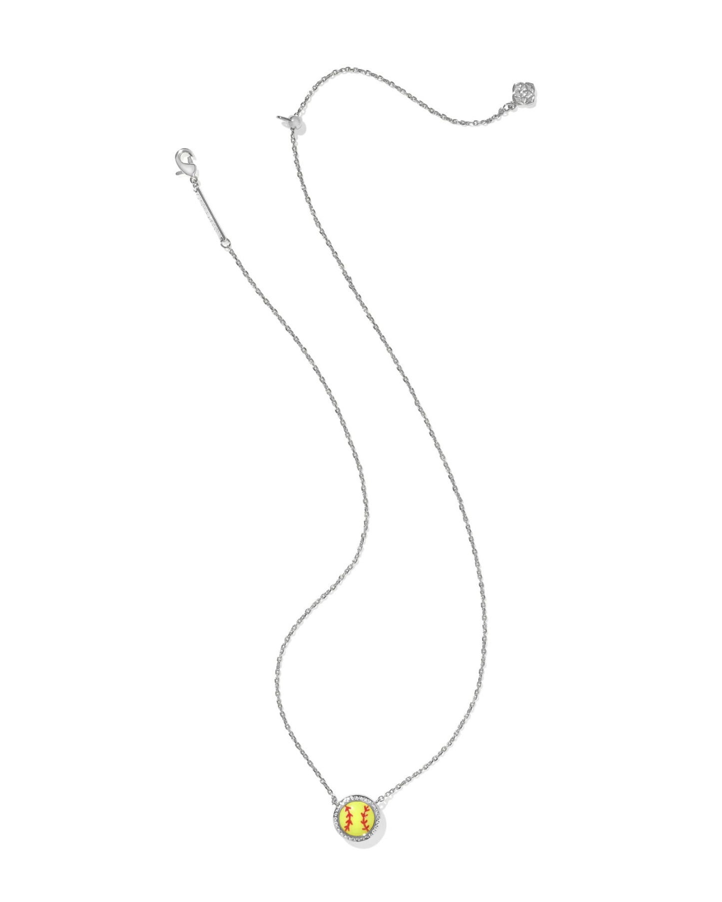 Softball Silver Short Pendant Necklace (Buy 2 Free Shipping)