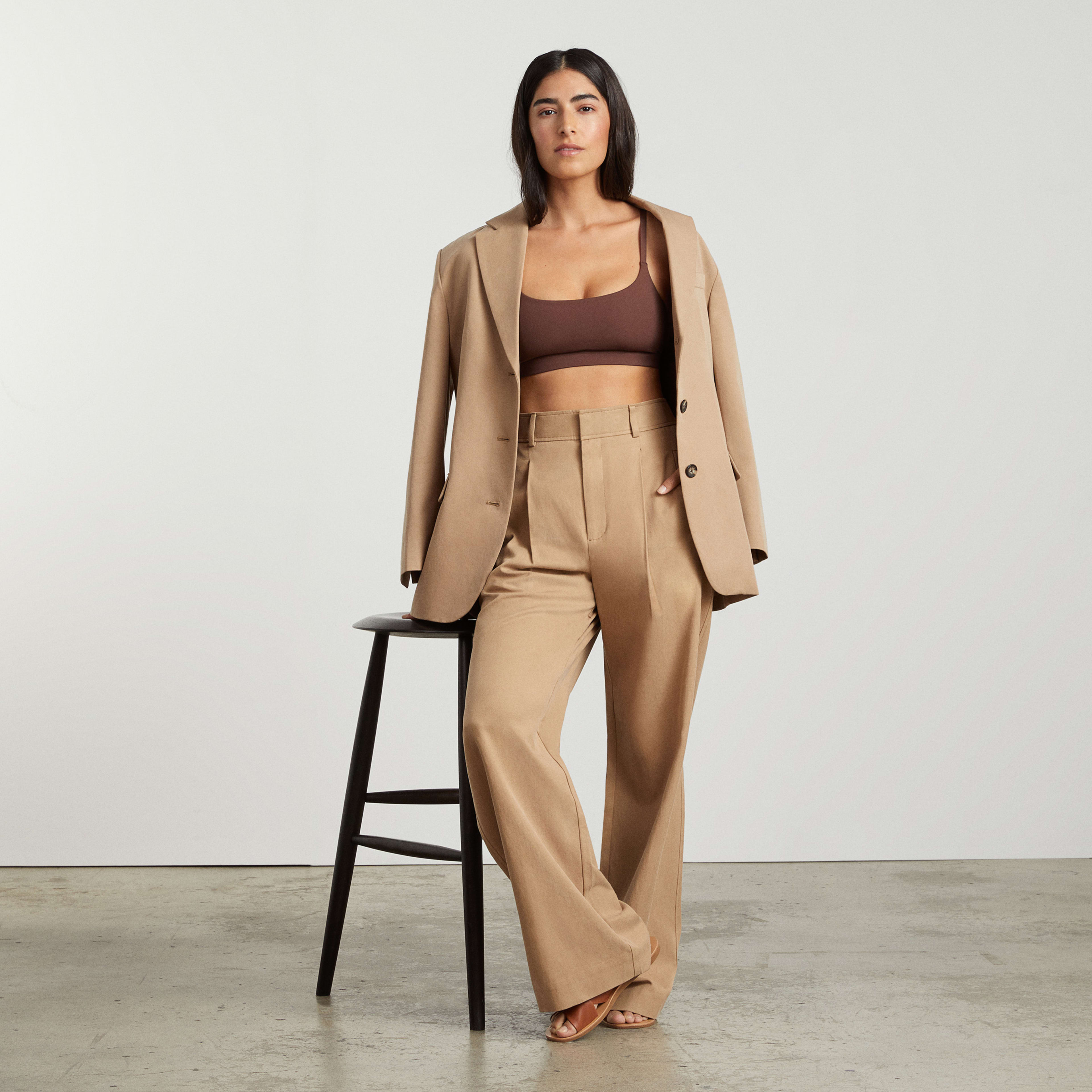 Tailored  Wide Leg Straight  Pants-Buy 2 Free Shipping