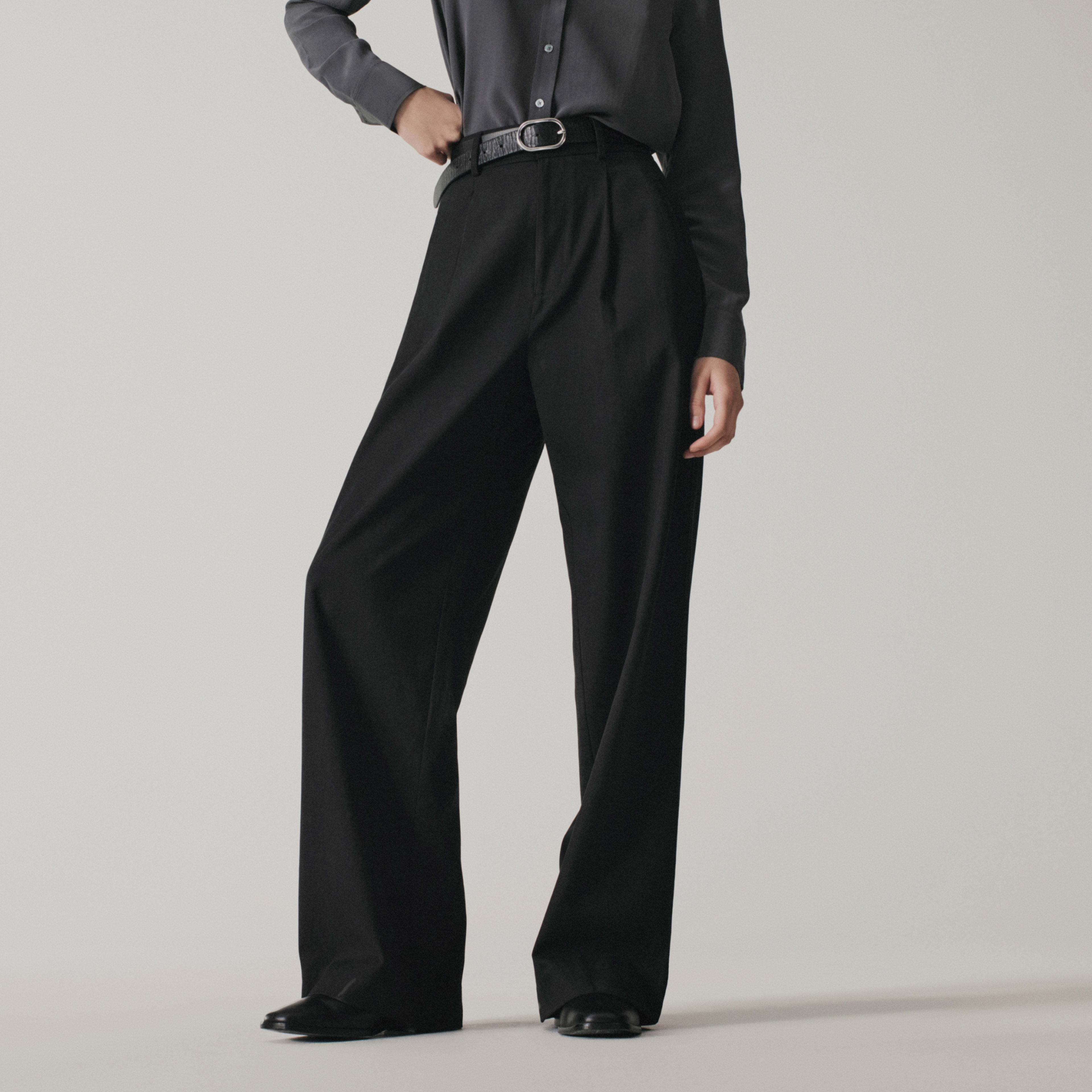 Tailored  Wide Leg Straight  Pants-Buy 2 Free Shipping