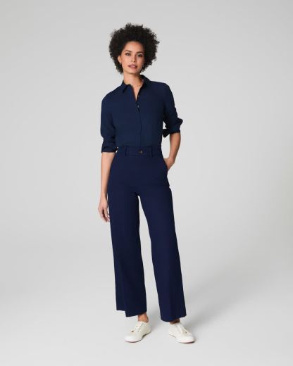 Tummy Control Stretch Twill Wide Leg Pant (Buy 2 Free Shipping)