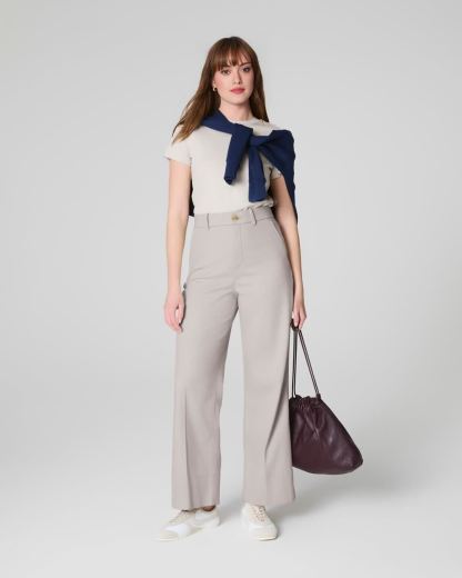 Tummy Control Stretch Twill Wide Leg Pant (Buy 2 Free Shipping)