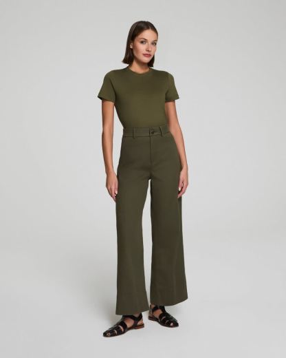 Tummy Control Stretch Twill Wide Leg Pant (Buy 2 Free Shipping)
