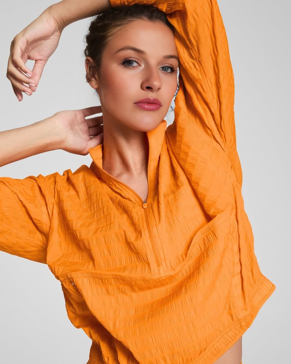 Get Moving Textured Half Zip (Buy 2 Free Shipping)