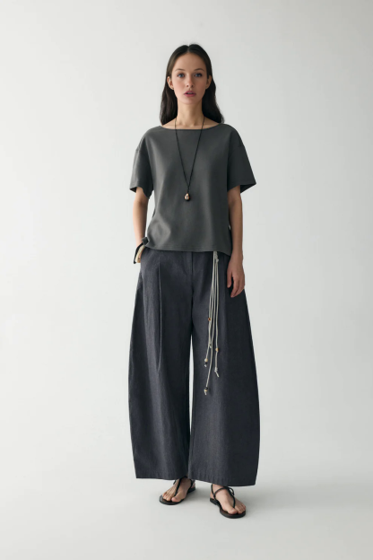 Cotton-linen Belted Pants (Buy 2 Free Shipping)