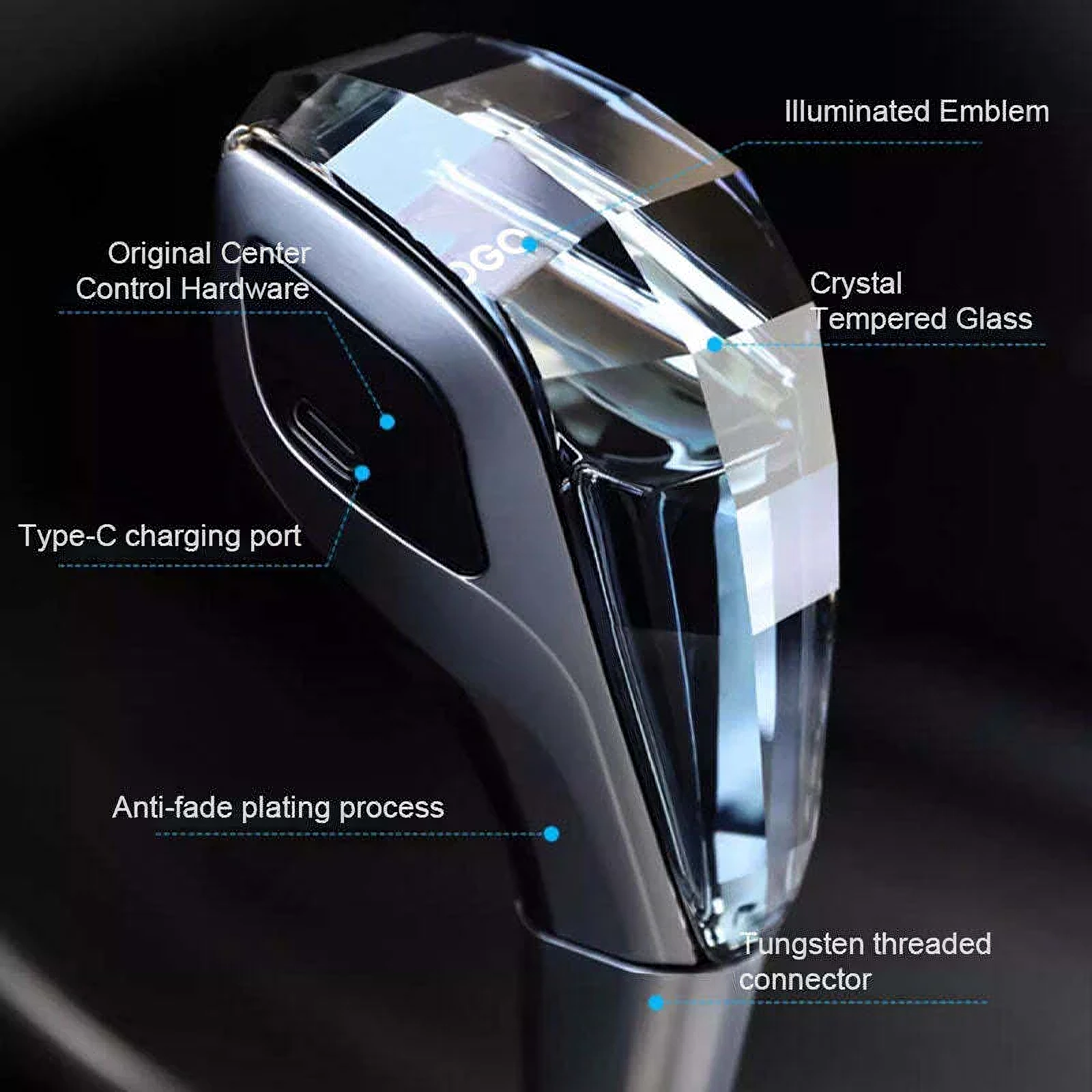 Crystal Car Gear Shift Knob Suitable For All Cars (Buy 2 Free Shipping)