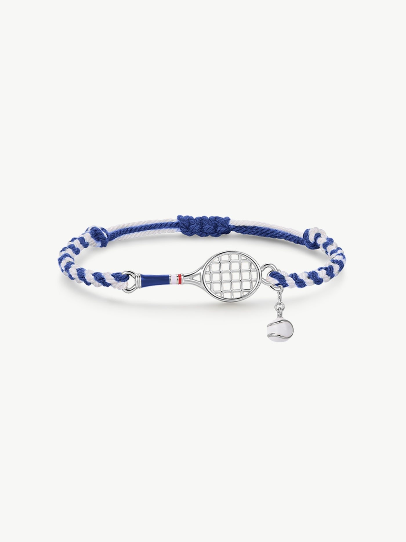 Tennis Racquet Cord Bracelet (Blue)