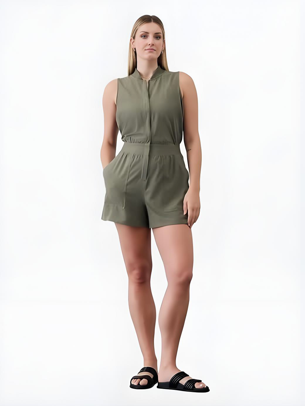 Brooklyn Utility Romper(Buy 2 Free Shipping)