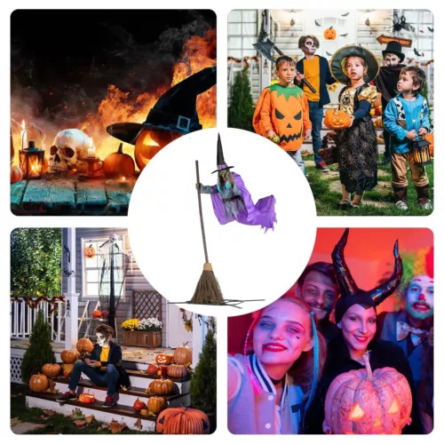 Halloween Animated Hovering Witch Animatronics Halloween Decorations Outdoor hot - Picture 12 of 12