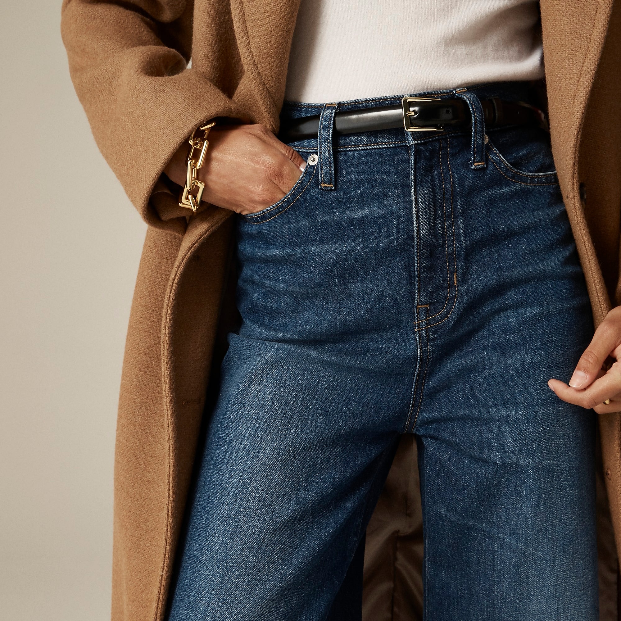 Wide Leg Denim Trouser (Buy 2 Free Shipping)