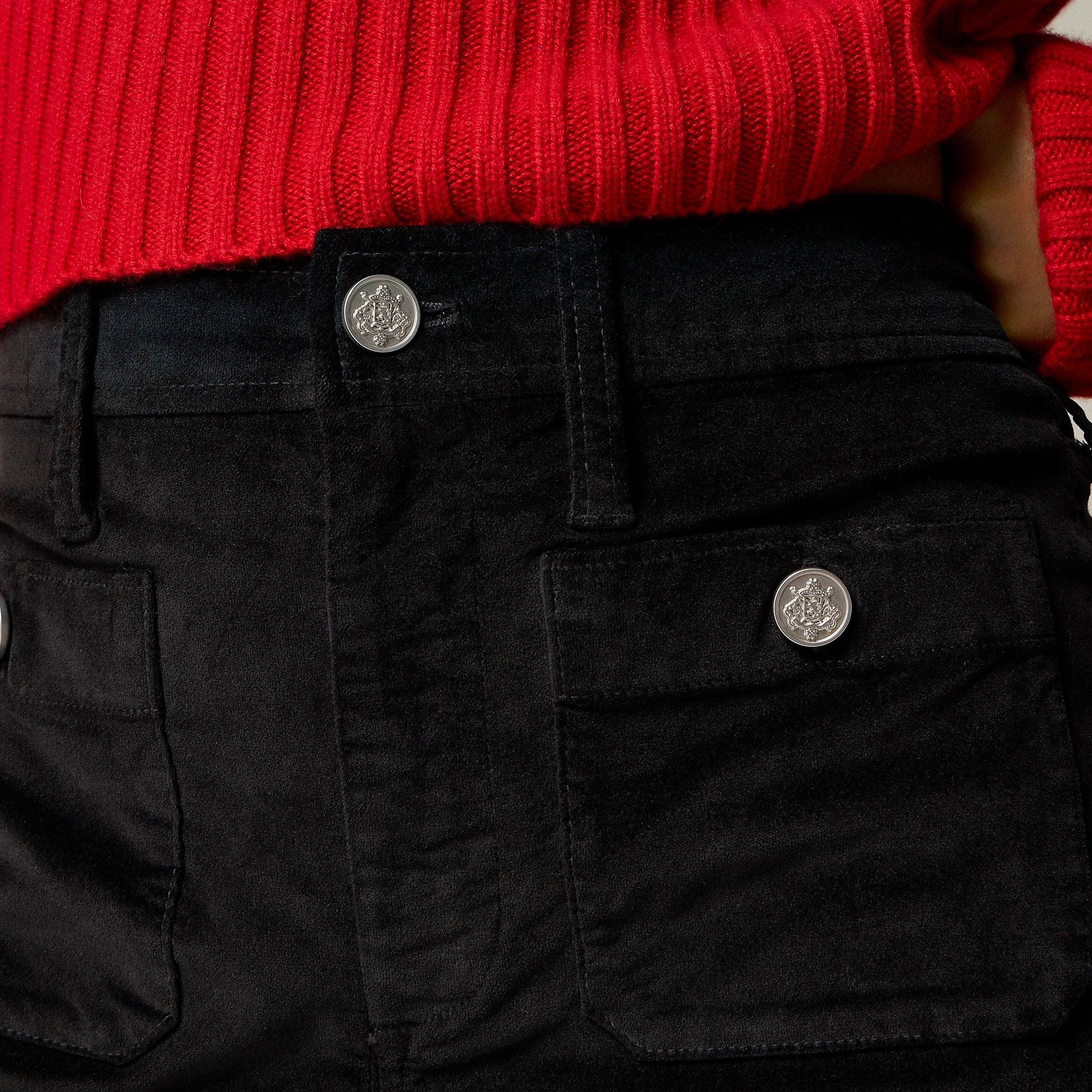 Wide Leg Velvet Sailor Trouser (Buy 2 Free Shipping)