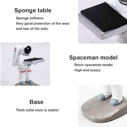 Qingquyy Watch Display Stand Old Housekeeper/Astronaut Resin Figurine Model Watch Holder Decoration Storage Rack for Jewelry Watch Bracelet Necklace Home Office Store