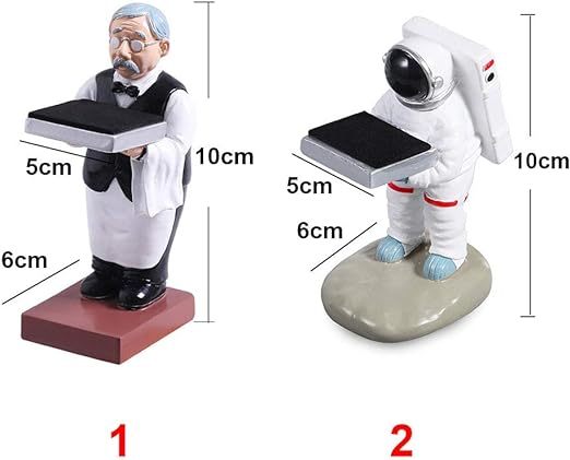 Qingquyy Watch Display Stand Old Housekeeper/Astronaut Resin Figurine Model Watch Holder Decoration Storage Rack for Jewelry Watch Bracelet Necklace Home Office Store