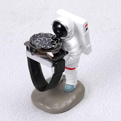 Qingquyy Watch Display Stand Old Housekeeper/Astronaut Resin Figurine Model Watch Holder Decoration Storage Rack for Jewelry Watch Bracelet Necklace Home Office Store