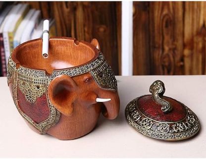 Ash Trays Household daily necessities Elephant personality fashion creative ashtray with cover
