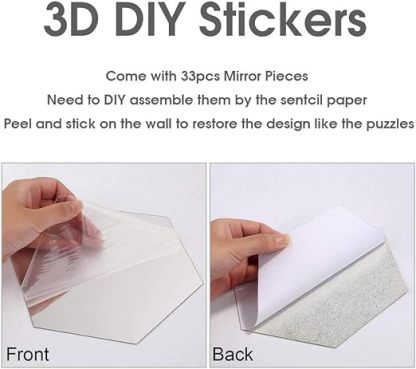 Family Tree Wall Decor Abstract Wall Art 3D DIY Acrylic Decorative Mirror Wall Stickers for Living Room Bedroom Kitchen The Home Modern Decorations 60x16 inch