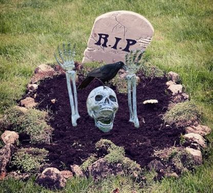 Realistic Skeleton Stakes Halloween Decorations for Lawn Stakes Garden Halloween Skeleton Decoration