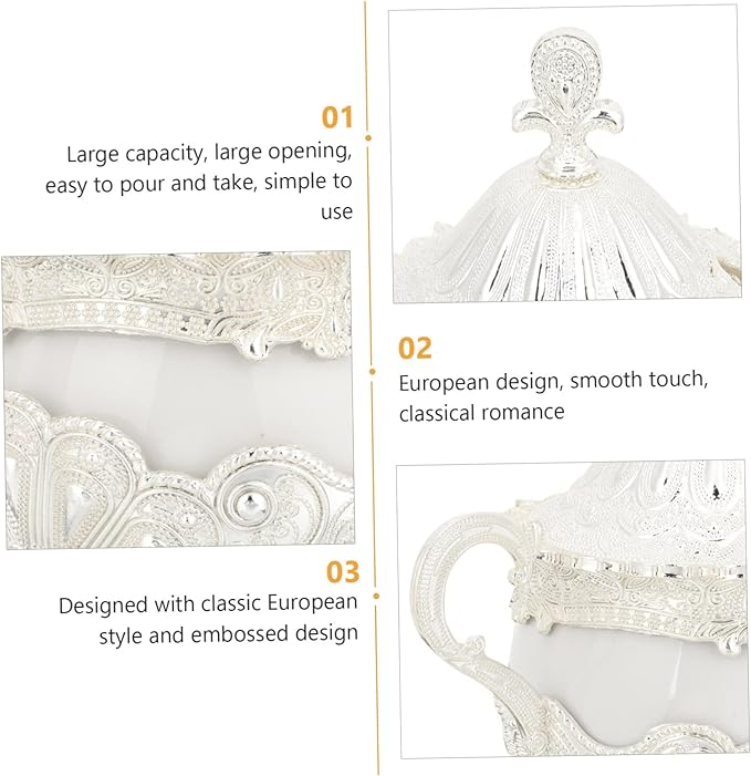 Qingquyy Sugar Bowl Glass Daily Necessities European Style