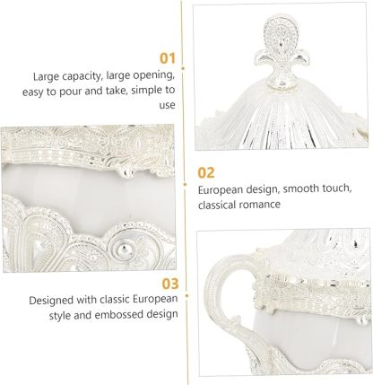 Qingquyy Sugar Bowl Glass Daily Necessities European Style