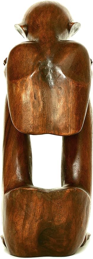 Qingquyy Abstract Sculpture Wooden Handmade Handcrafted Art - Resting Man 