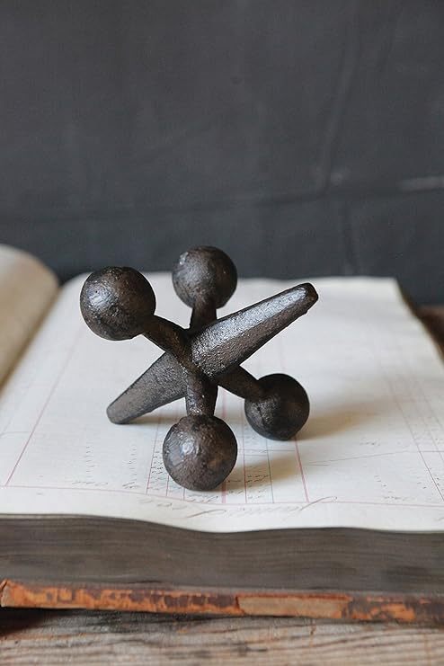 Qingquyy Retro Decorative Cast Iron Jack, Rust