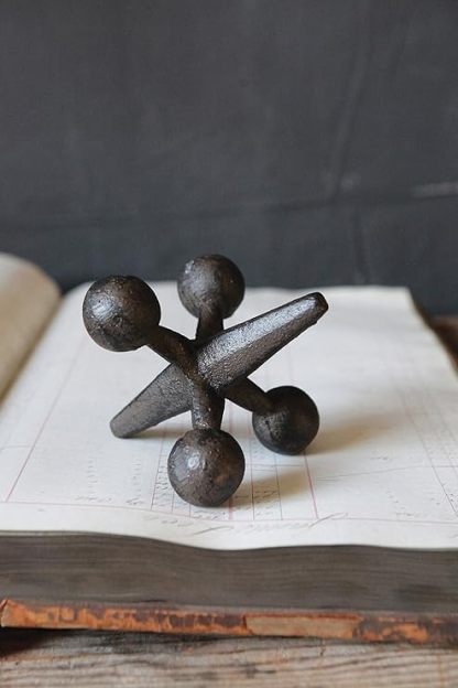 Qingquyy Retro Decorative Cast Iron Jack, Rust